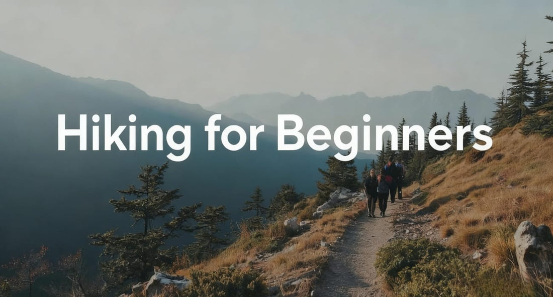A scenic hiking trail with beginners walking, offering tips on gear, safety, and style for outdoor adventures.