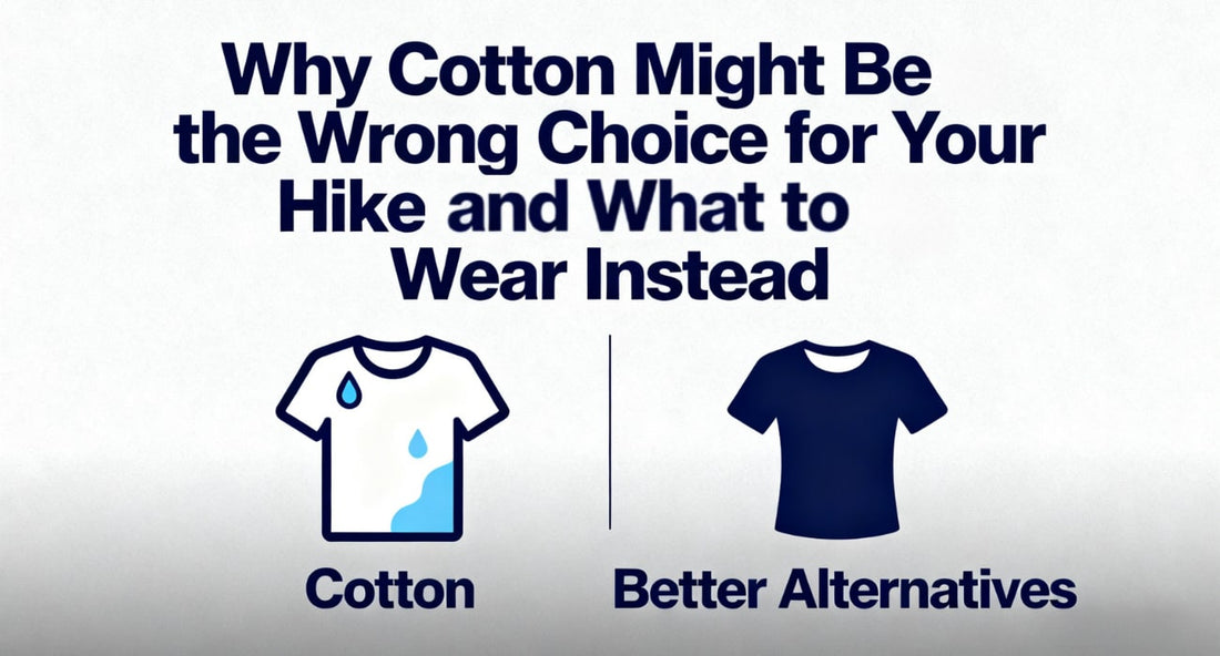 Explains why cotton may be unsuitable for hiking, highlighting better clothing alternatives for outdoor activities.