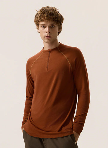 ContrastZip Long Sleeve T-Shirt