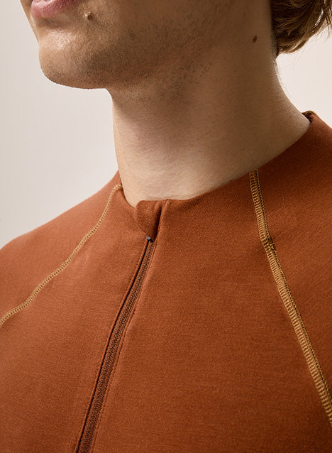 ContrastZip Long Sleeve T-Shirt