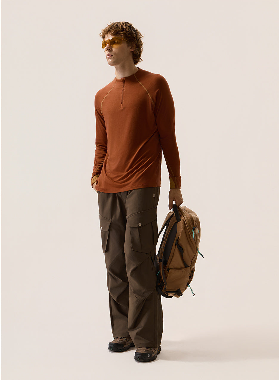 ContrastZip Long Sleeve T-Shirt
